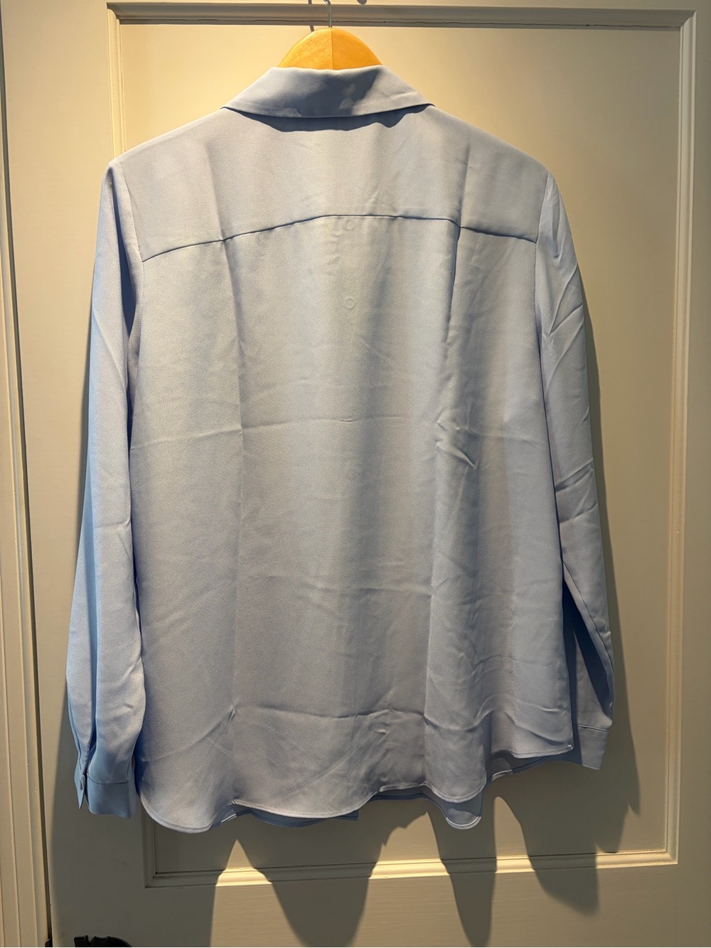 Ann Taylor Light Blue Women's Perfect Shirt - Picture 2 of 4